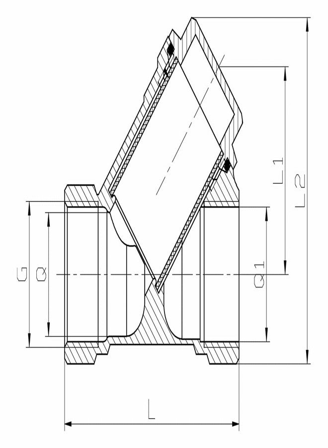 R. N. RN Brass Y Strainer 1-1/4 Inch (32mm) Forged with SS - 304 Filter for Water Supply & Other Plumbing Applications - RNYS230032 - Image 2